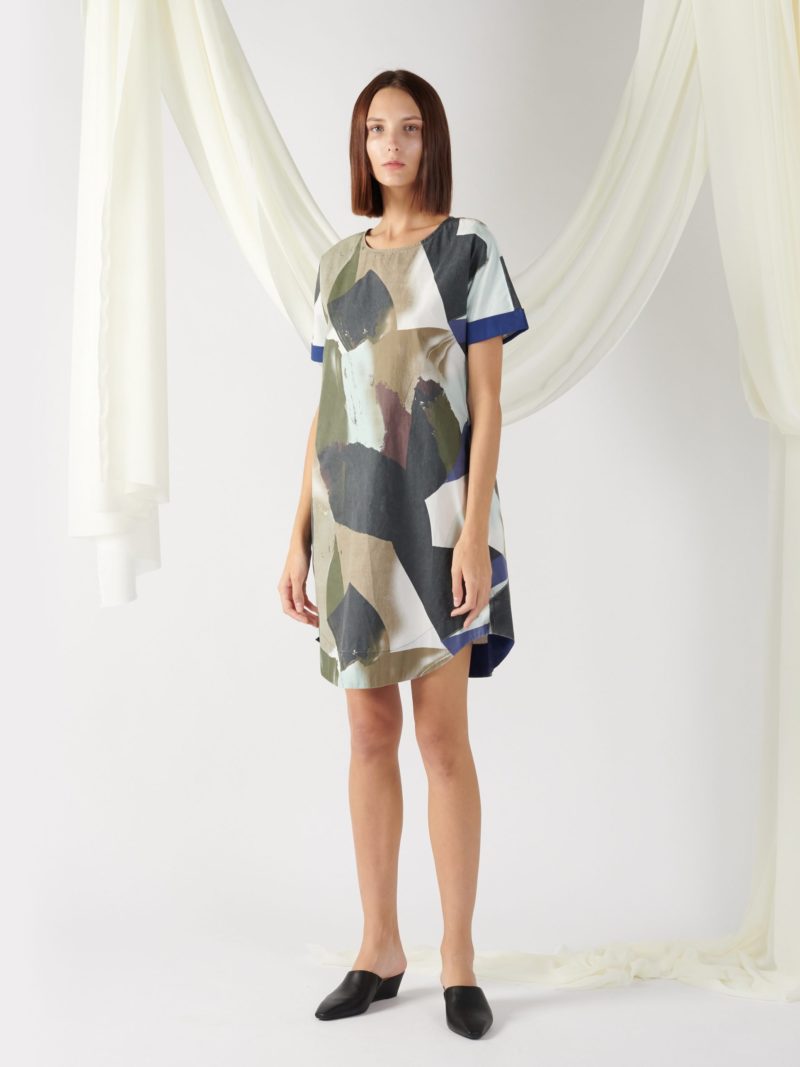 printed voluminous dress